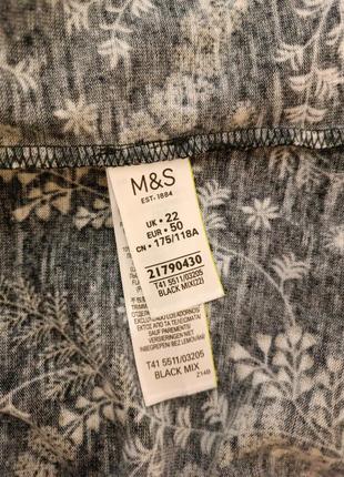 Трикотажная теплая блуза m&amp;s collection 22/50/5xl4 фото