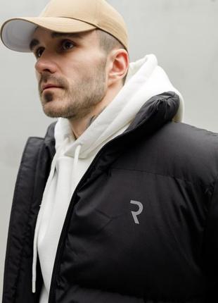 Тепла куртка на холофайбері чорна 🔥😍