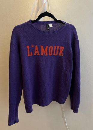 Светр l’amour divided h&m