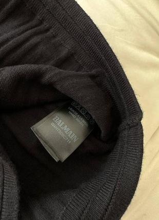 Сукня в стилі balmain Rot чорна міді з гудзиками поясом бандаж6 фото