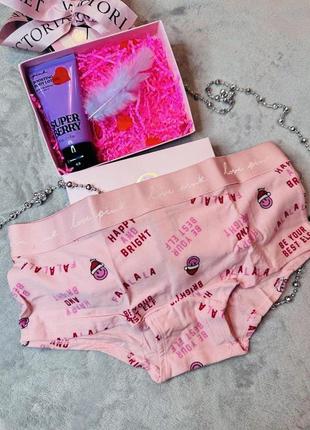 Подарунковий набір трусики лосьйон вікторія сікрет оригінал victoria’s secret