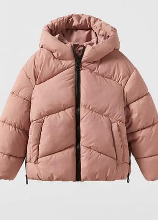 Теплий еко пуховик zara на підлітка, куртка, дутік. пуффер