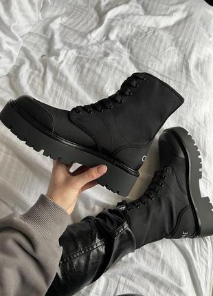 Шикарные женские ботинки celine boots black premium чёрные2 фото