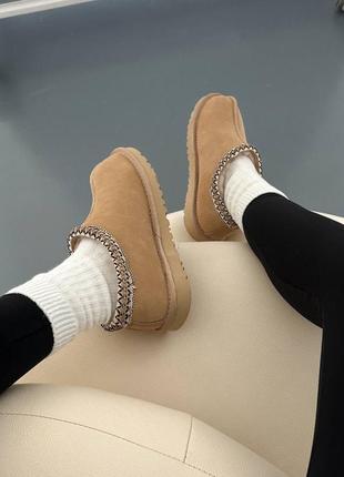 Ugg tasman slipper light beige2 фото