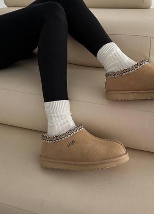 Ugg tasman slipper light beige3 фото