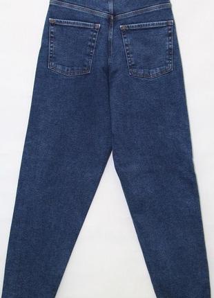 Женские теплые джинсы с высокой посадкой мом на байке2 фото