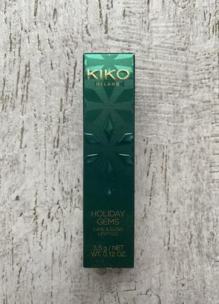Скидка🔥стойкая матовая помада kiko holiday gems lasting luxury matte lipstick6 фото