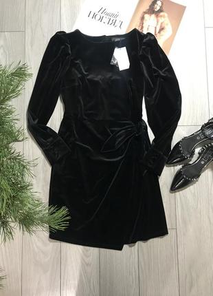 Платье изысканное виллюровое черная от next tailoring p.121 фото