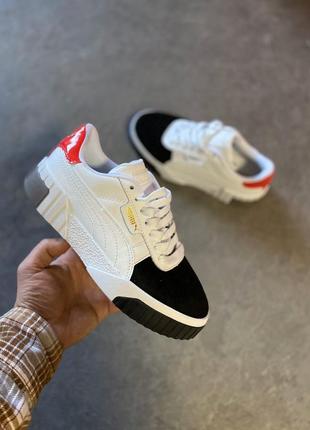 Кросівки кеді puma cali white/black/red кросівки, кеди