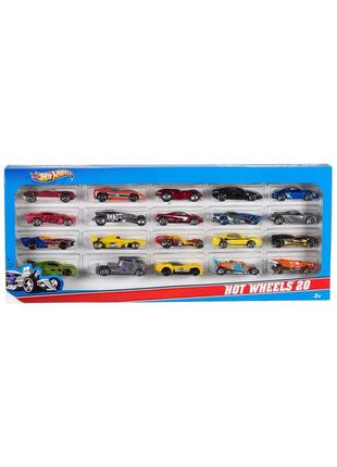 Колекційний набір моделей автомобілів hot wheels 20 car pack assortment 20 шт