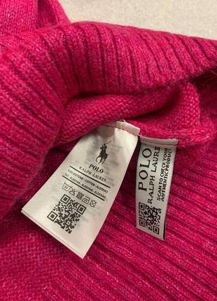 Женский свитер в стиле polo ralph lauren pink малиновый5 фото