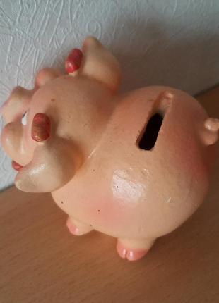 Копилка поросёнок сувенир свинка подарок статуэтка керамика4 фото