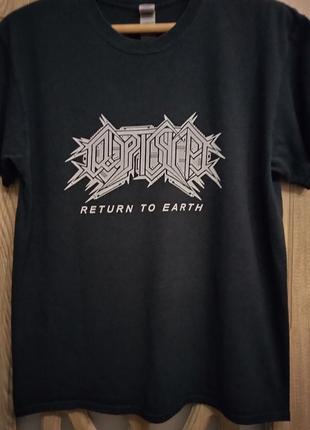 Футболка cryptic shift " return to earth " 🌍 , england death , tech - geath , thrash metal
