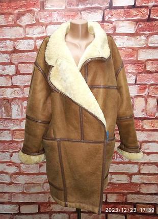 Дубленка натуральная овчина finland винтажная 80-90е