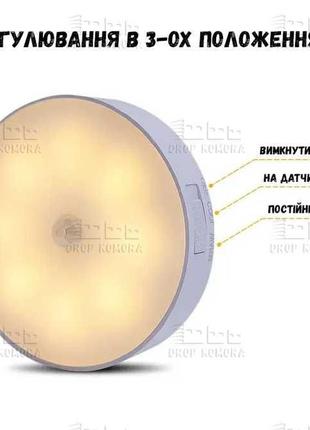 Лампа з датчиком руху лед світильник5 фото