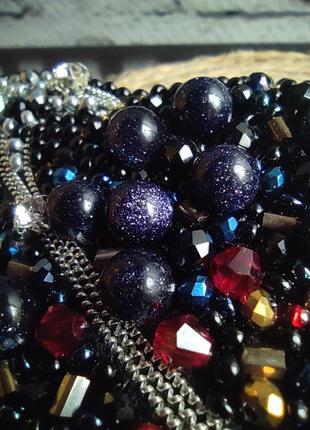 Брошь сатурн из бисера