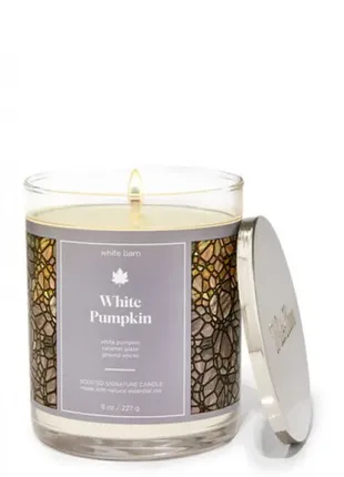 Свічка bath and body works white pumpkin