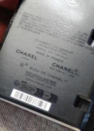 Chanel blue de chanel пробник чоловічих парфумів4 фото