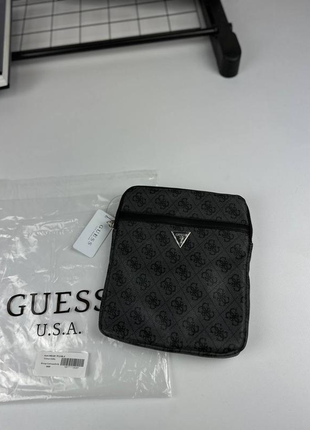 Барсетка guess сіра сумка через плече на подарунок