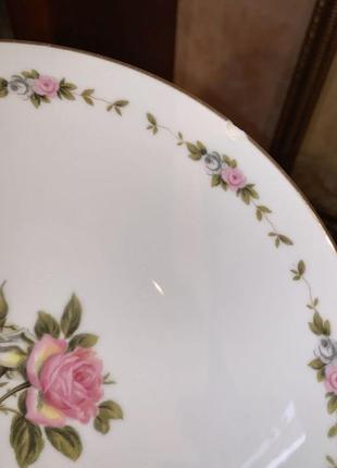 Японський столовий сервіз порцеляна rose china japan noritake на 12 персон + бокали6 фото