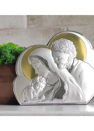Серебряная икона святое семейство (14,8 x 12 см) valenti 81245 3l2 фото