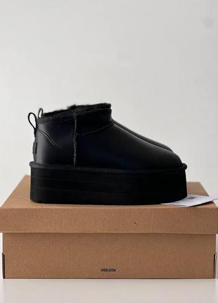 Уггі угги угг ugg ultra mini platform black1 фото