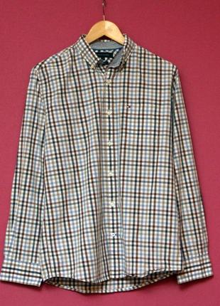 Tommy hilfiger рр m (s бирка) vintage fit рубашка из хлопка