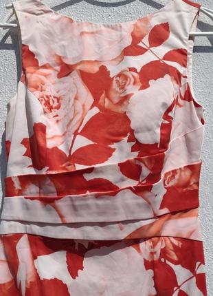 Красивое длинное обегающее платье с розами karen millen3 фото