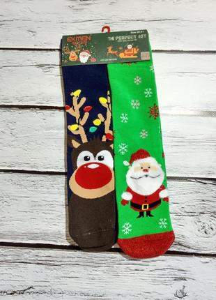 Шкарпетки теплі махрові новорічні жіночі носки женские новогодние