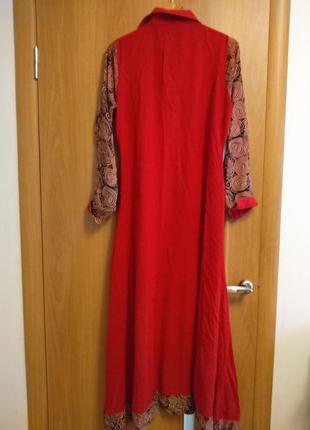 Хорошенькое комбинированное платье в пол, размер 12-148 фото