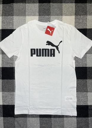 Біла чоловіча футболка puma essentials men's logo tee нова оригінал з сша7 фото