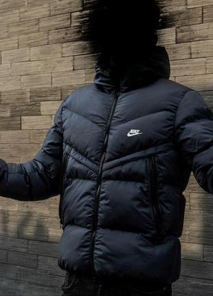 Пуховик nike у темно-синьому5 фото