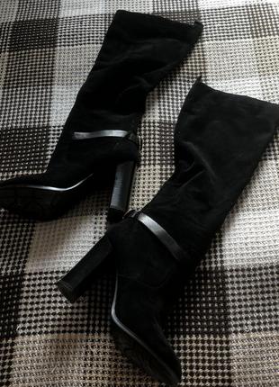 Зимние сапоги на каблуке