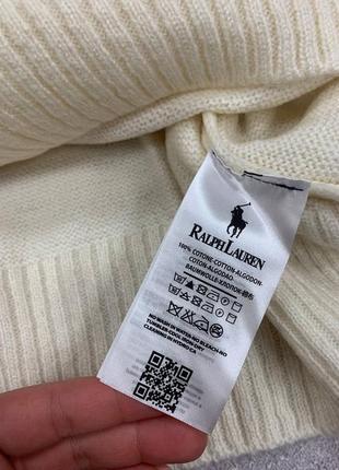 Женский свитер polo ralph lauren beige молочный5 фото