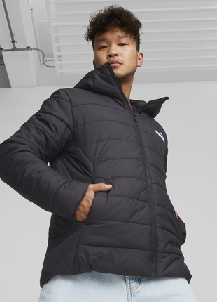 Чорна чоловіча куртка puma essentials men's padded jacket нова оригінал з сша3 фото