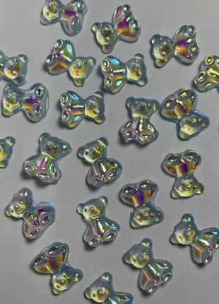 Объемные фигурки медвежата для ногтей