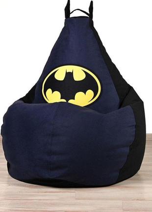 Кресло мешок груша бетмен, пуфик бэтмен5 фото