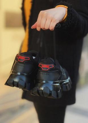 Шикарные женские кроссовки prada cloudbust thunder black (36-40)5 фото