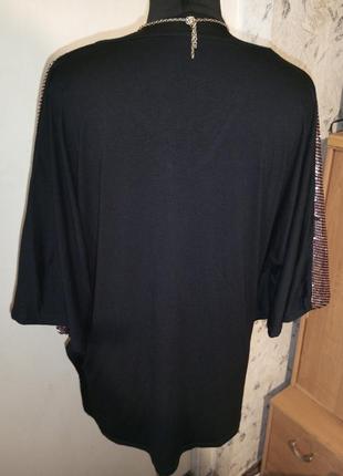 Ошатна,блискуча блузка х "бронзових" паєток,великого розміру-оверсайз3 фото