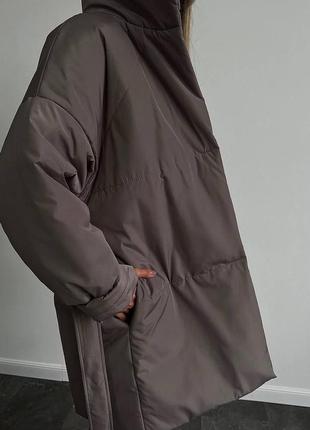 Теплая стильная куртка10 фото
