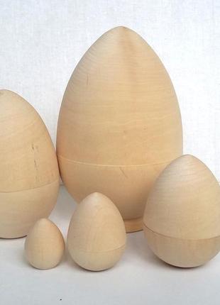 Заготовка дерев'яна яйце 5 ка яйца деревянные матрьошка заготовка матрёшка чиста чистая пасха великдень1 фото