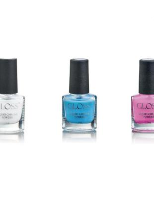 Набор жидких втирок gloss set 1, 3 шт