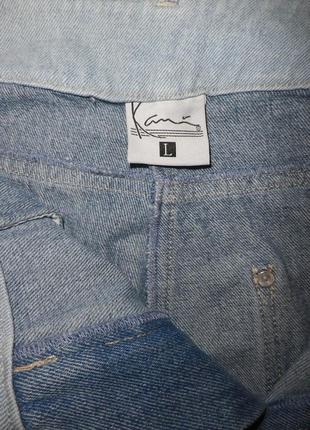 Джинси чоловічі карго karl kani jeans block (blue relaxed fit) l9 фото