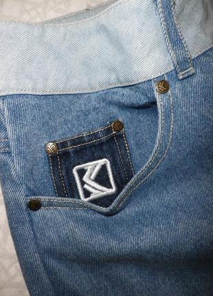 Джинсы мужские карго karl kani jeans block (blue relaxed fit) l8 фото