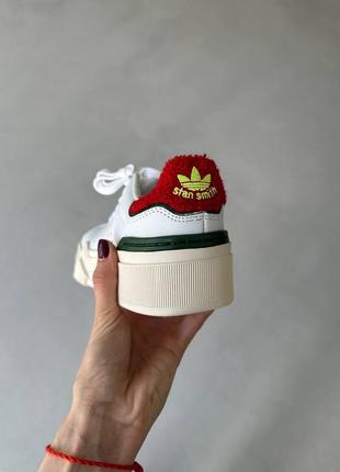 Крутые кроссовки adidas stan smith bonega молочные8 фото