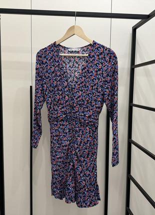 Платье в цветочный принт zara