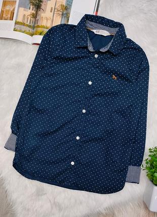 Синя сорочка для підлітка синя сорочка для хлопчика h&m р.134-140