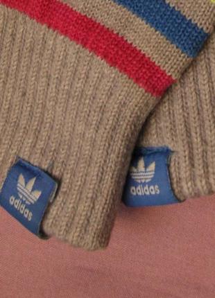 Adidas originals перчатки из акрила и хлопка3 фото