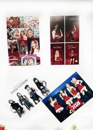 Подарочный новогодний набор бокс k-pop black pink magic box mega #17 фото