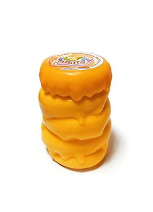 Вязкая масса "fluffy slime" fls-01-01u с сюрпризом (оранжевый)
